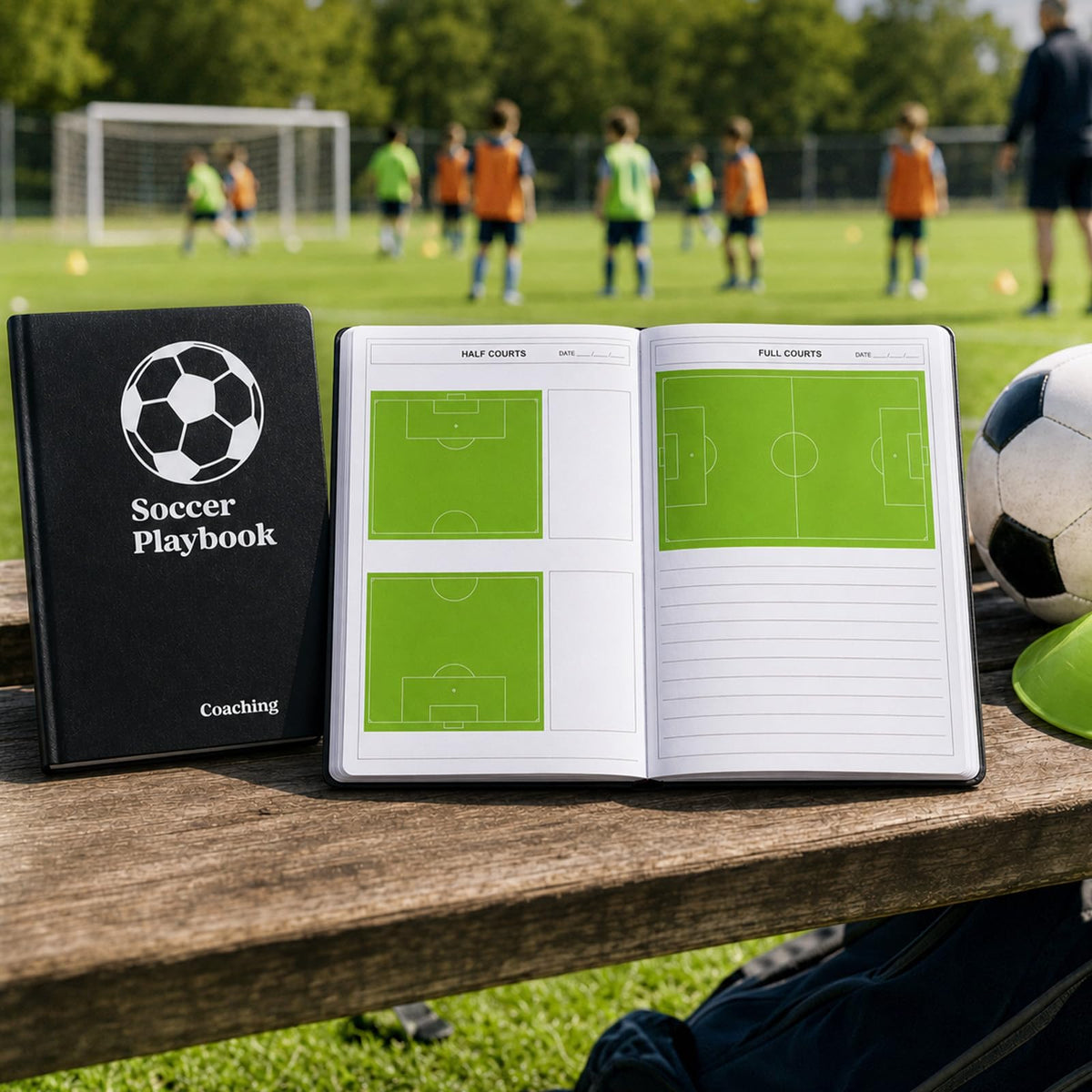 Soccer Coach Playbook & Practice Planner Notebook