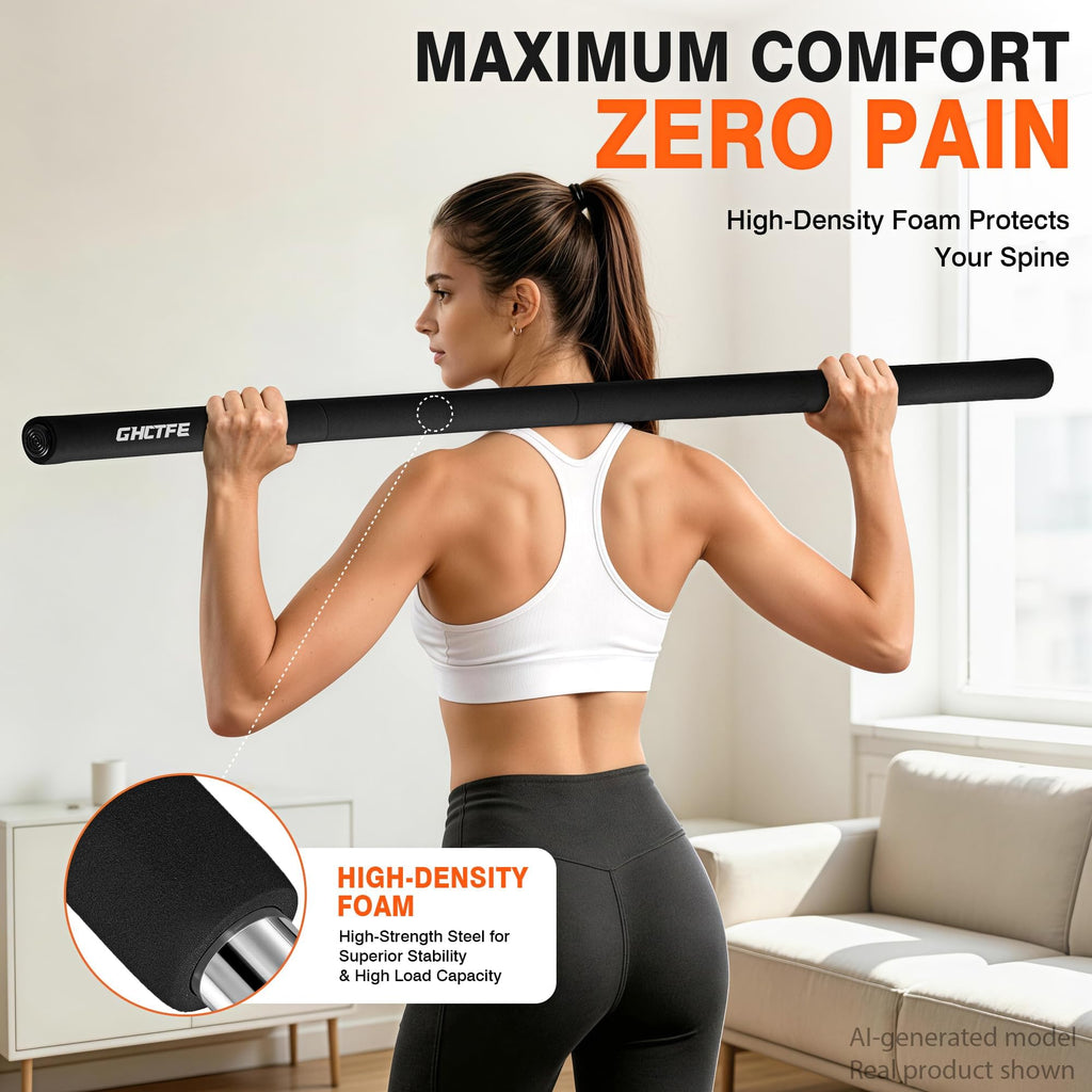 Adjustable Yoga Mobility Stick for Stretching & Balance Training
