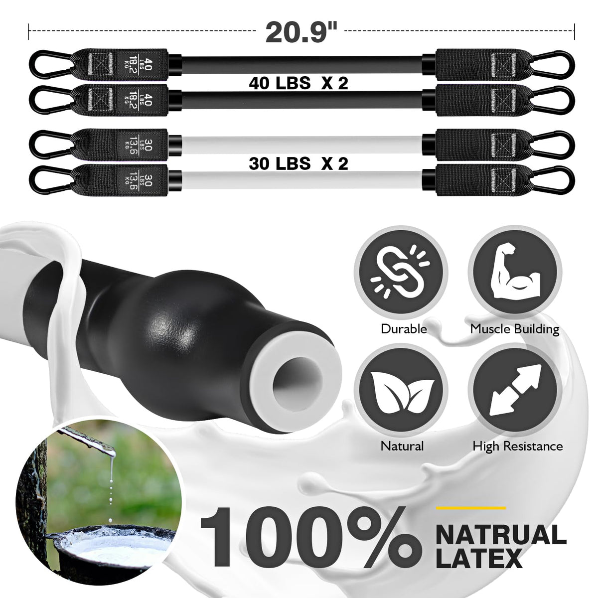Adjustable Pilates Bar Kit with Resistance Bands for Full-Body Workouts