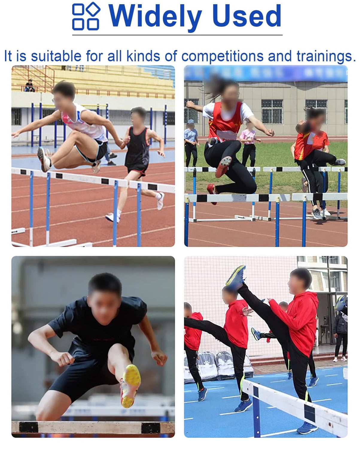 30–42 Inch Adjustable Hurdles for Athletic Speed Training