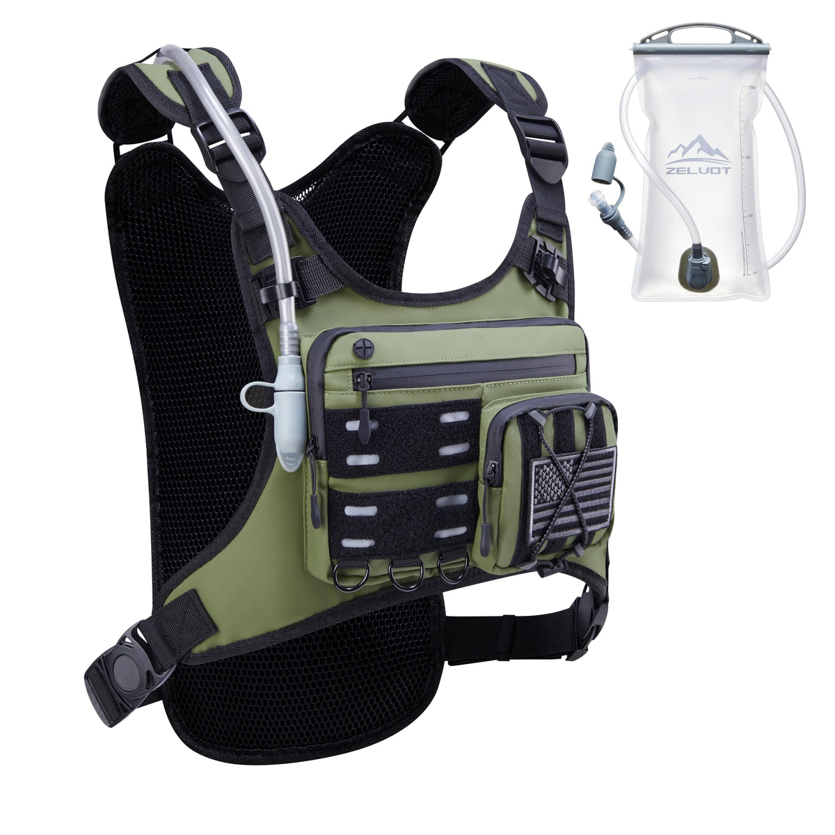 Lightweight Running Hydration Vest with 2L Water Bladder