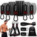 150 lb Resistance Band Set with Handles for Home Workouts