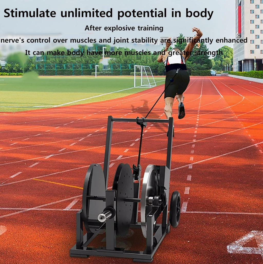 100M Adjustable Resistance Trainer with Digital Display for Athletes