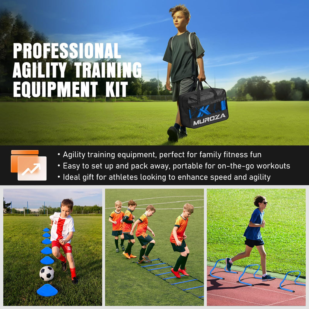 20ft Agility Speed Ladder for Athletic Training & Drills