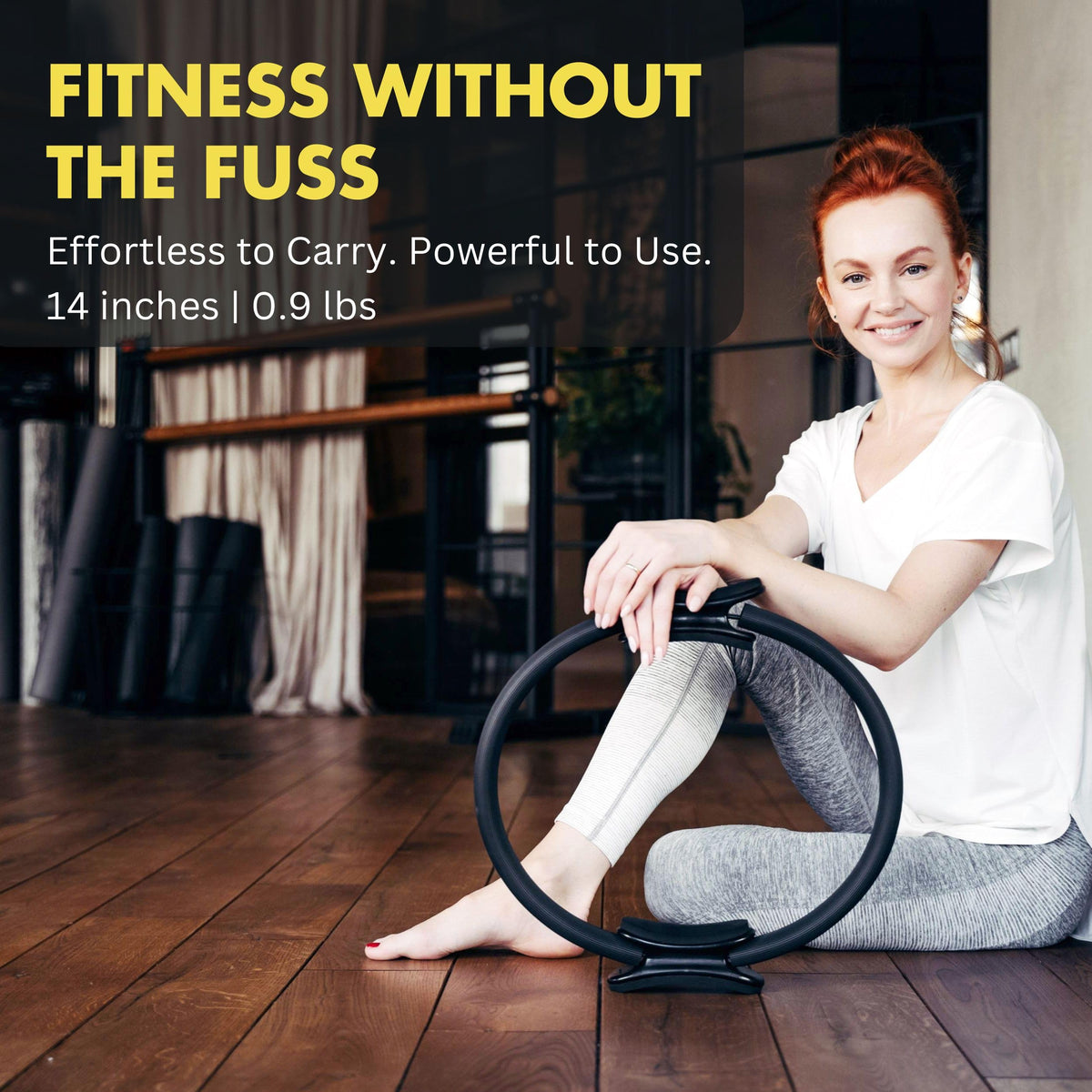 14-Inch Pilates Resistance Ring for Full-Body Training