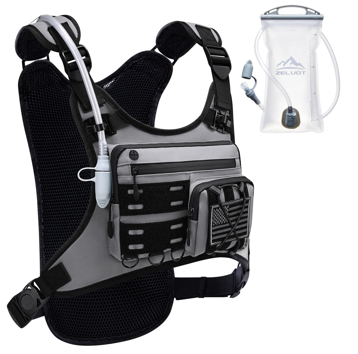 Lightweight Running Hydration Vest with 2L Water Bladder