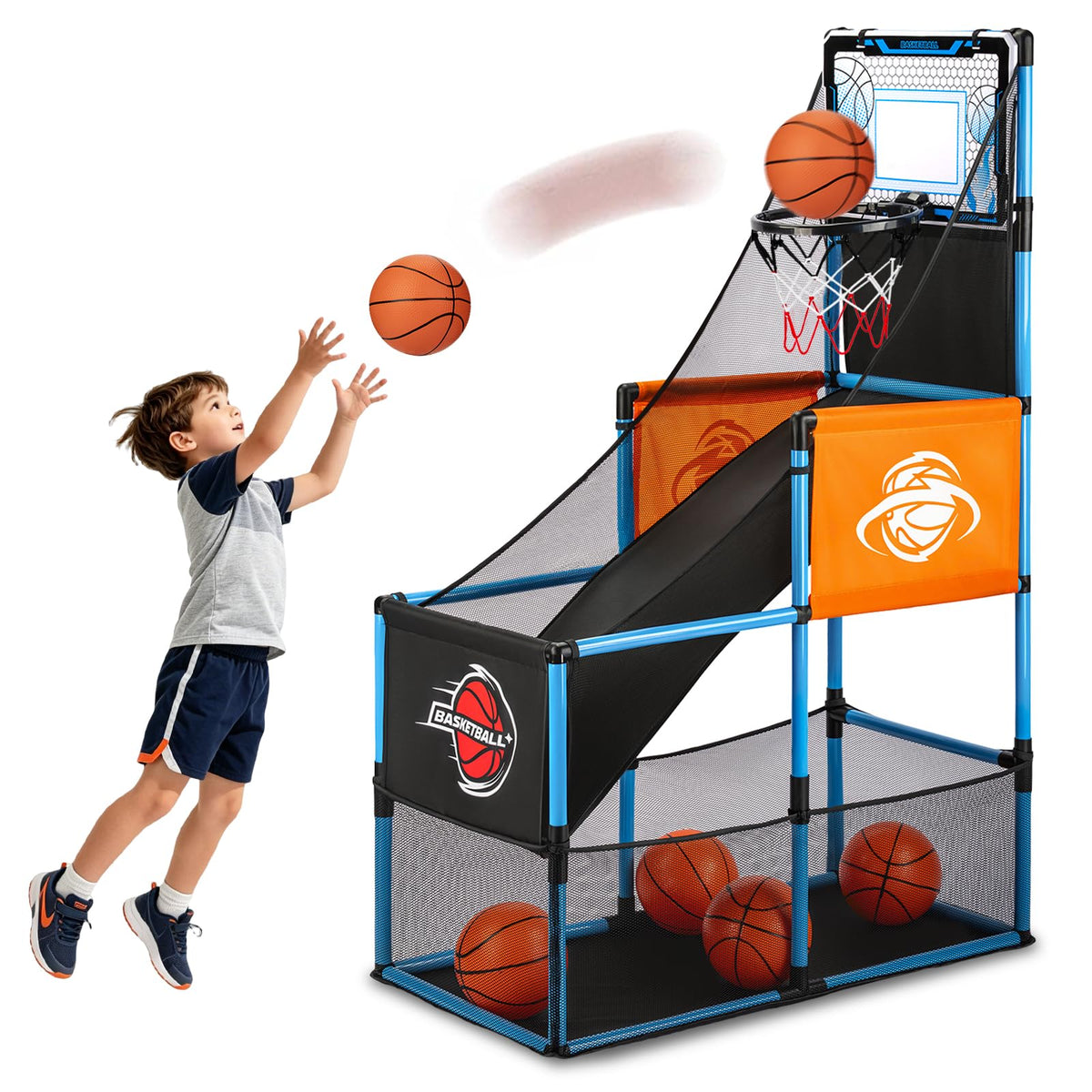 Kids Basketball Arcade Game for Indoor Shooting Practice