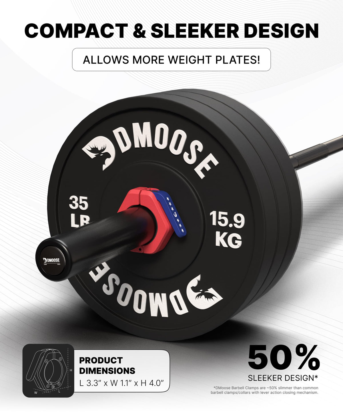 2-Inch Quick-Release Barbell Collars for Weightlifting – Pair