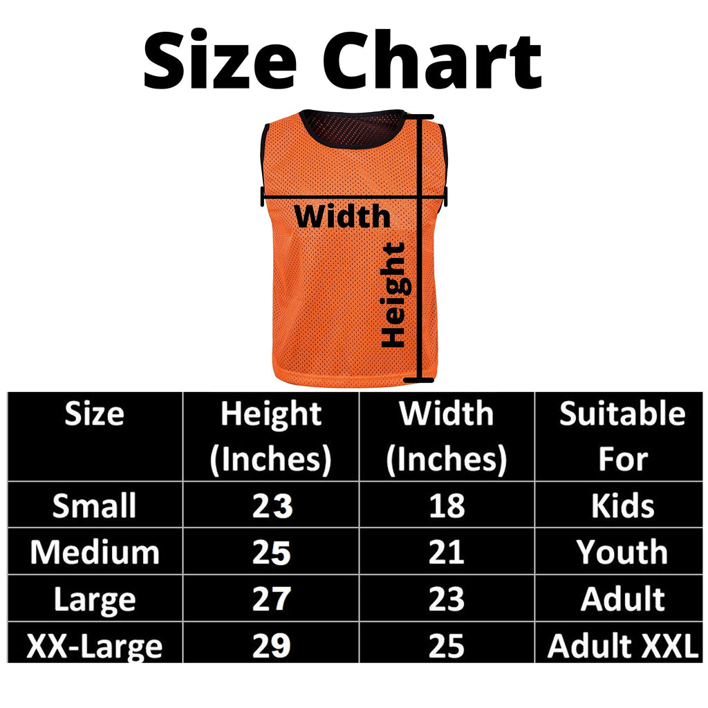 6-Pack Reversible Youth Basketball Practice Jersey Set