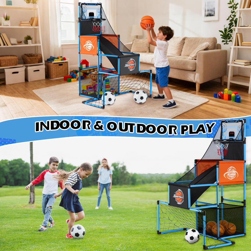 Kids Basketball Arcade Game for Indoor Shooting Practice