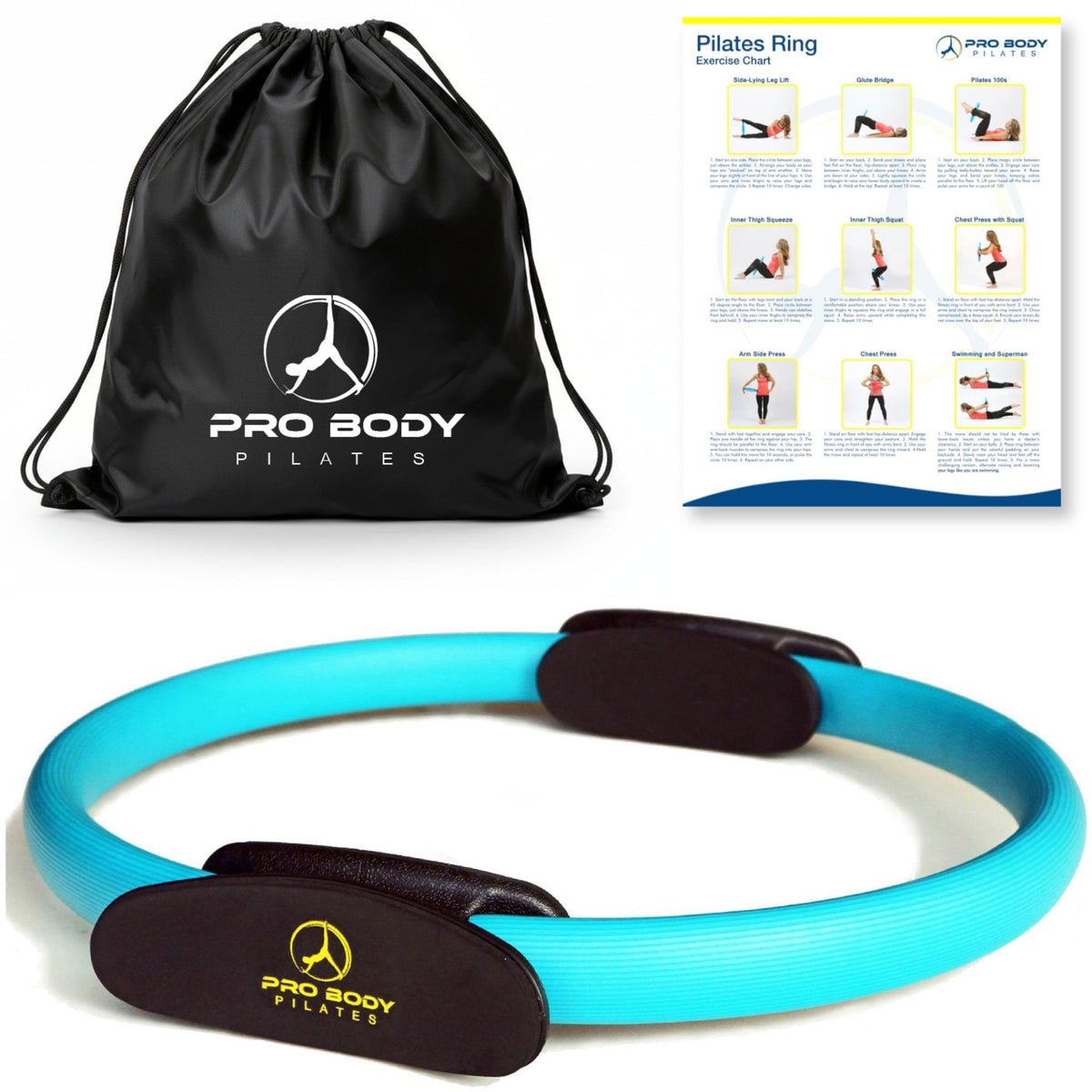 14-Inch Pilates Resistance Ring for Full-Body Training