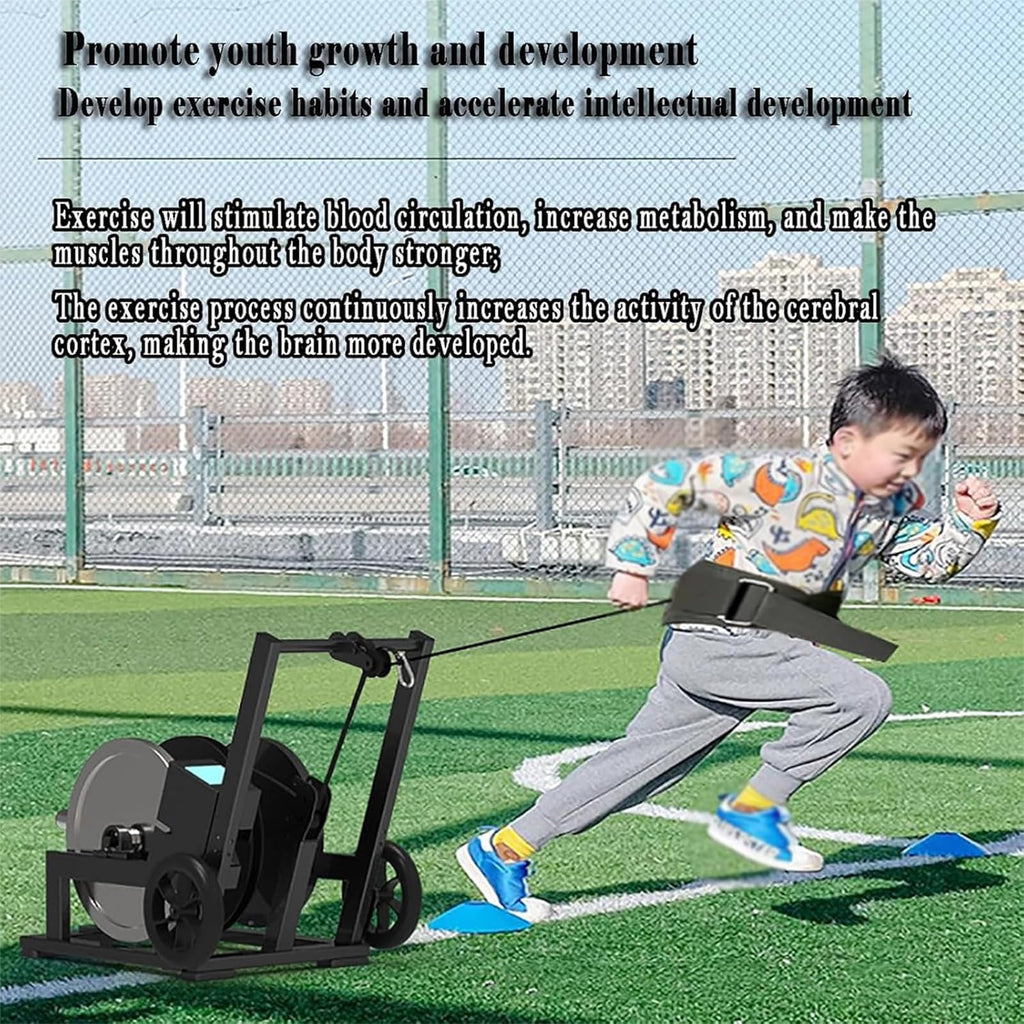 100M Adjustable Resistance Trainer with Digital Display for Athletes