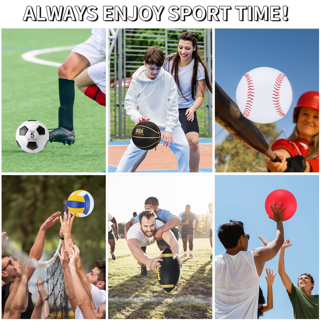 18-Piece Multi-Sport Ball Set for Training & Recreation