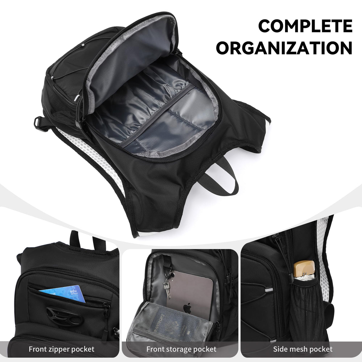 Lightweight Hydration Backpack with 2L or 3L Water Bladder