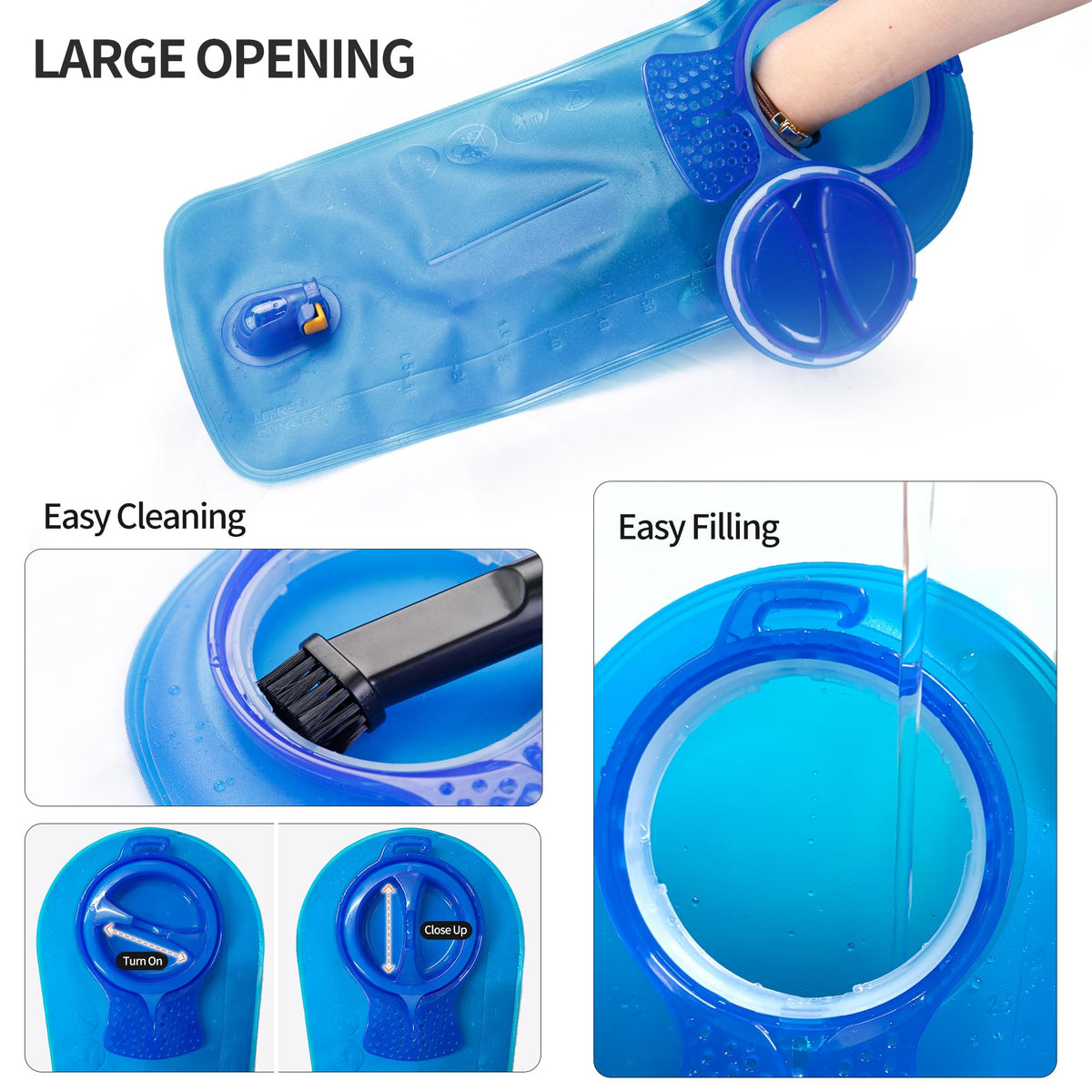 Hydration Bladder Water Reservoir for Hiking Backpacks