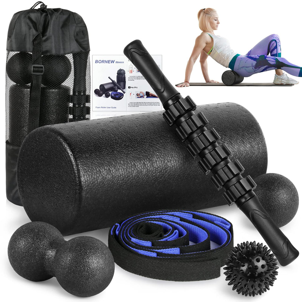 High-Density Foam Roller Set with Massage Stick & Balls