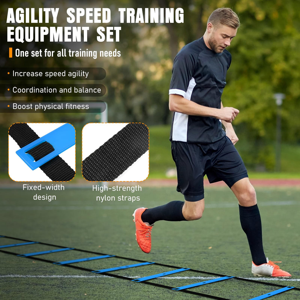 20ft Agility Speed Ladder for Athletic Training & Drills