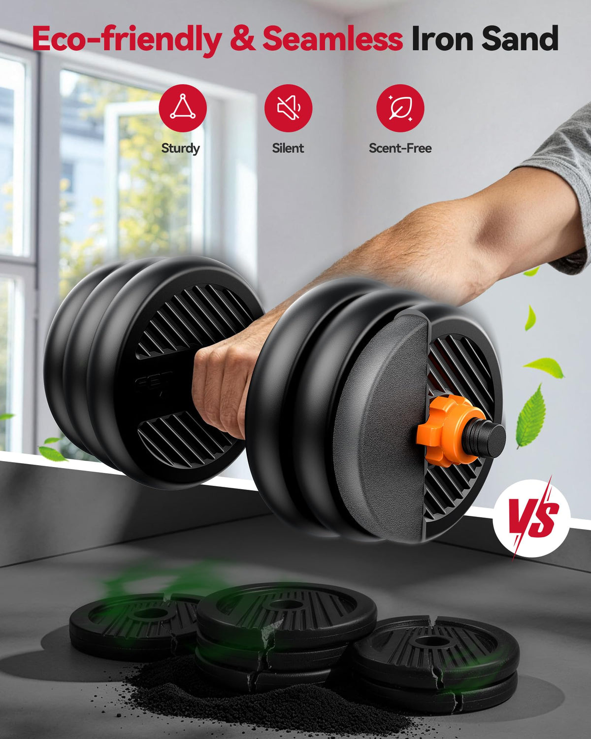 5-in-1 Adjustable Dumbbell Weight Set for Home Gym Training