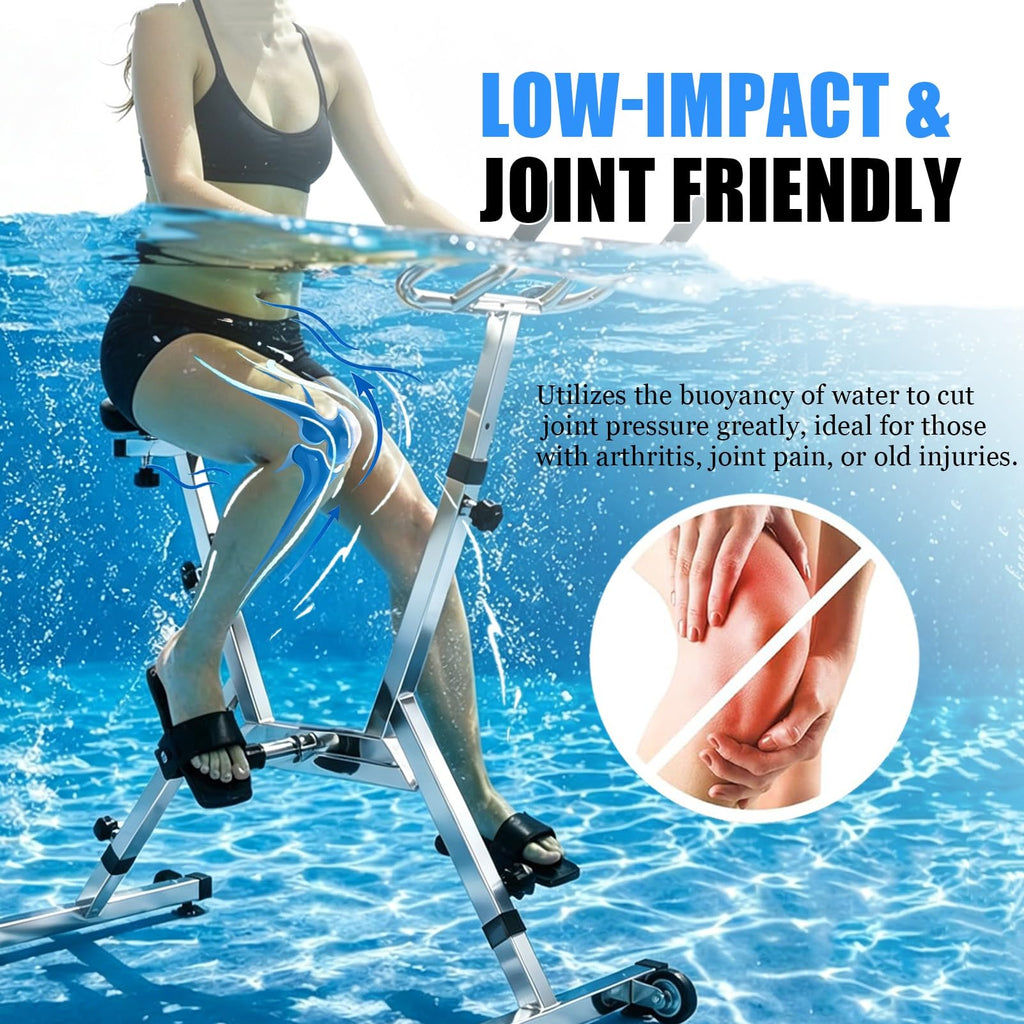 Adjustable Stainless Steel Aquabike for Pool Fitness Training
