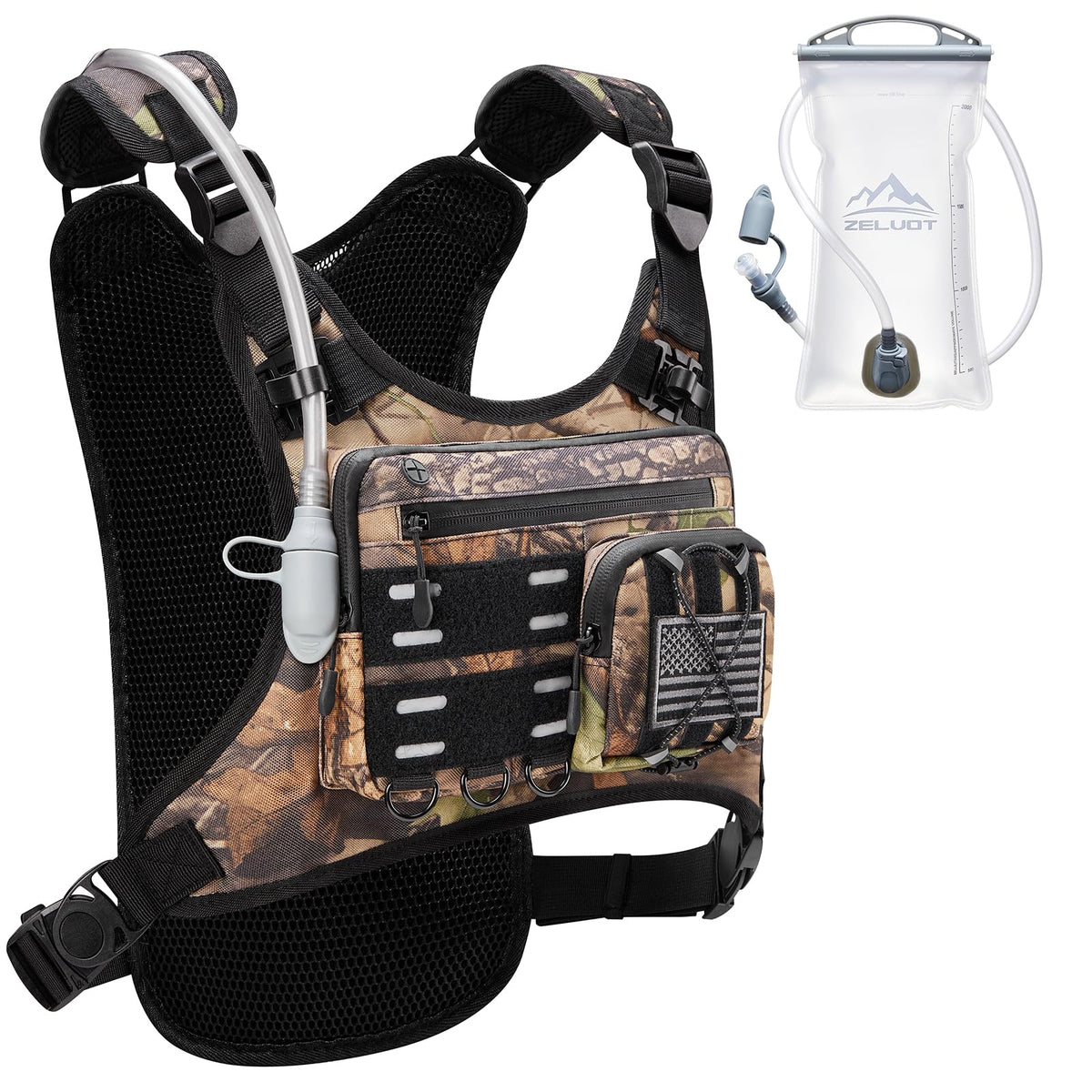 Lightweight Running Hydration Vest with 2L Water Bladder