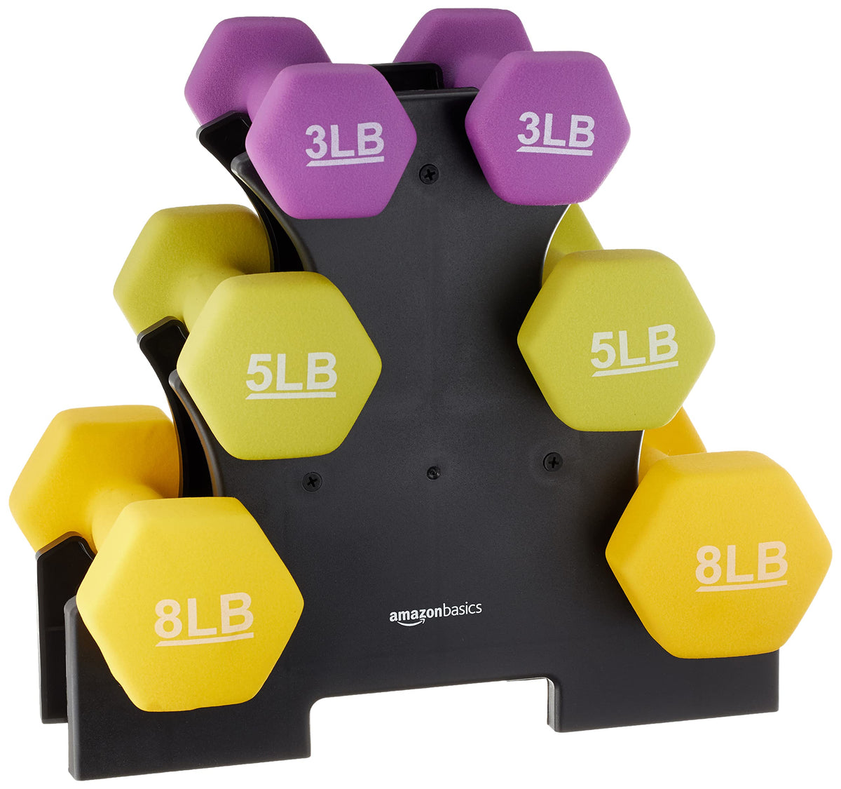 Neoprene Dumbbell Hand Weights for Exercise & Muscle Toning