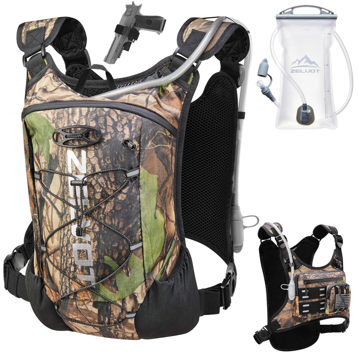 Lightweight Running Hydration Vest with 2L Water Bladder