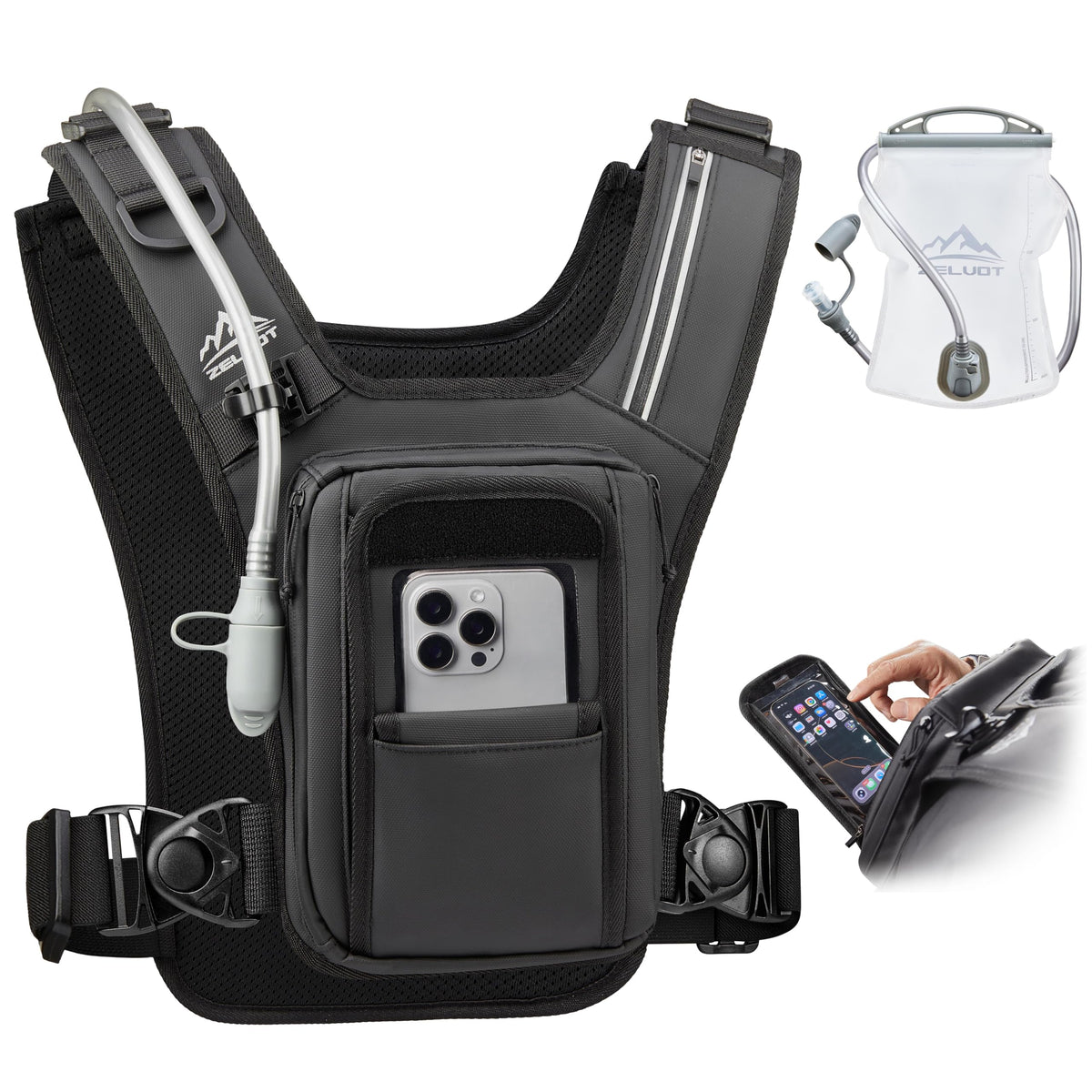 Adjustable Chest Pack for Hands-Free POV Filming & Outdoor Use